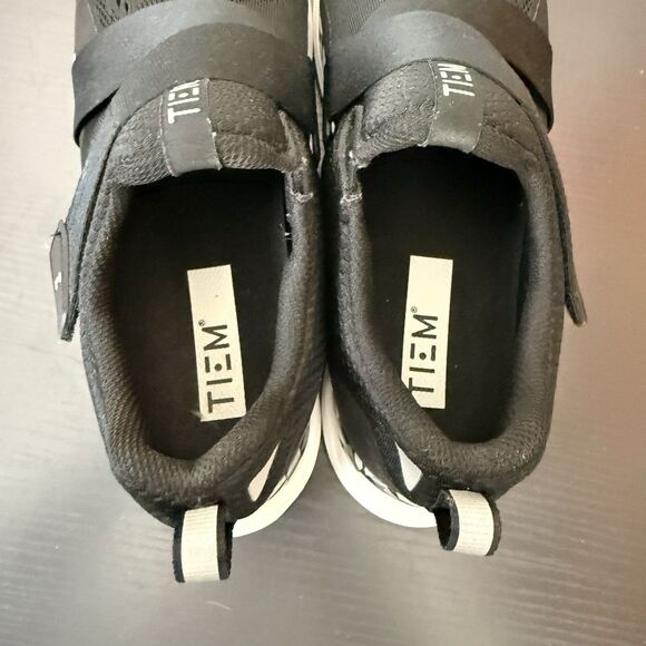 TIEM Slipstream Womens Cycling Shoes Sz 9.5 EU 40.5 Black SPD 2 Bolt Cleats Spin - Picture 8 of 15